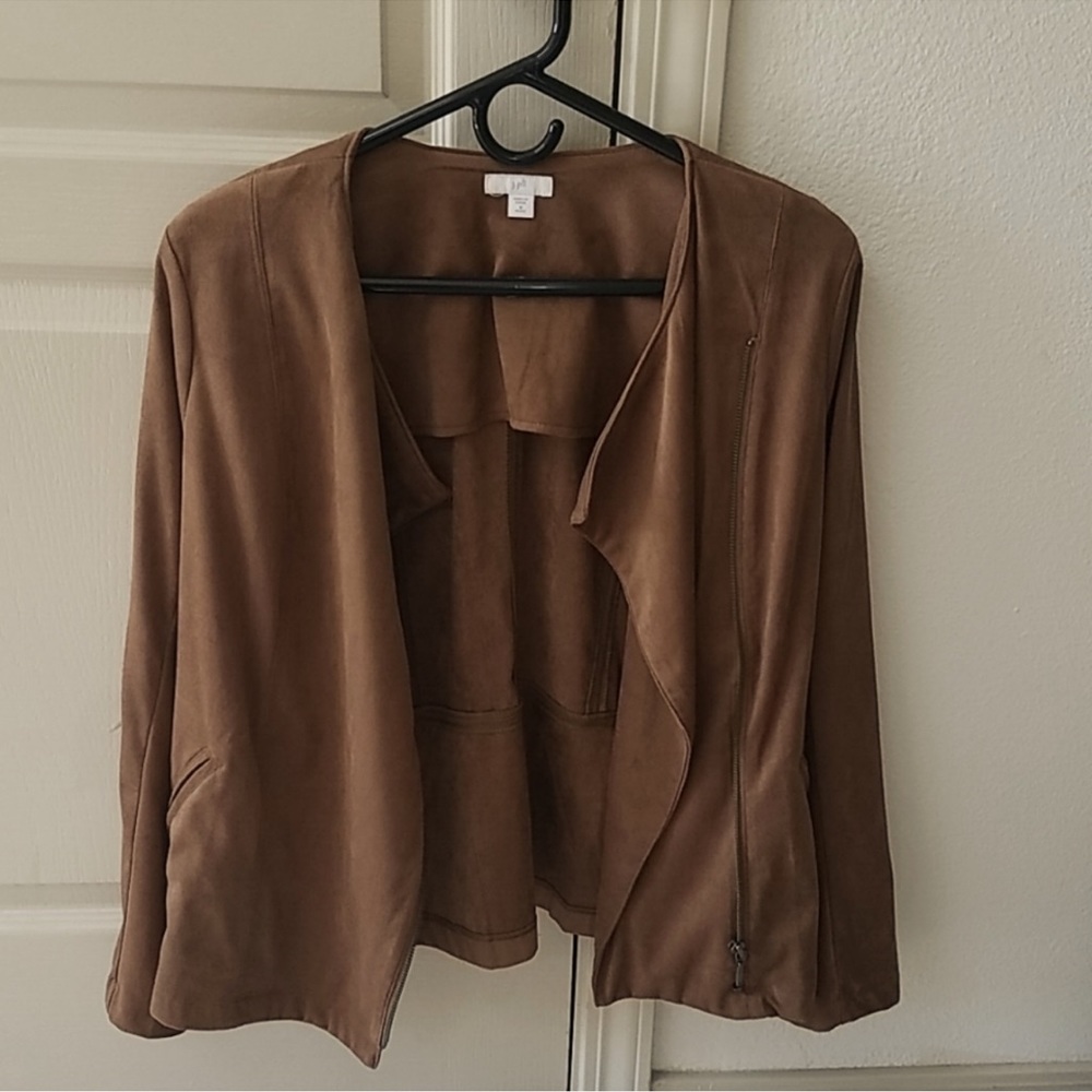 J.Jill faux suede jacket - petite medium